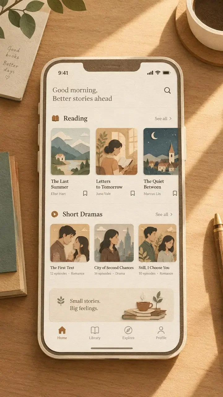 黄果短剧免费版 APP - 手机端阅读界面 黄果短剧免费版 APP 界面预览